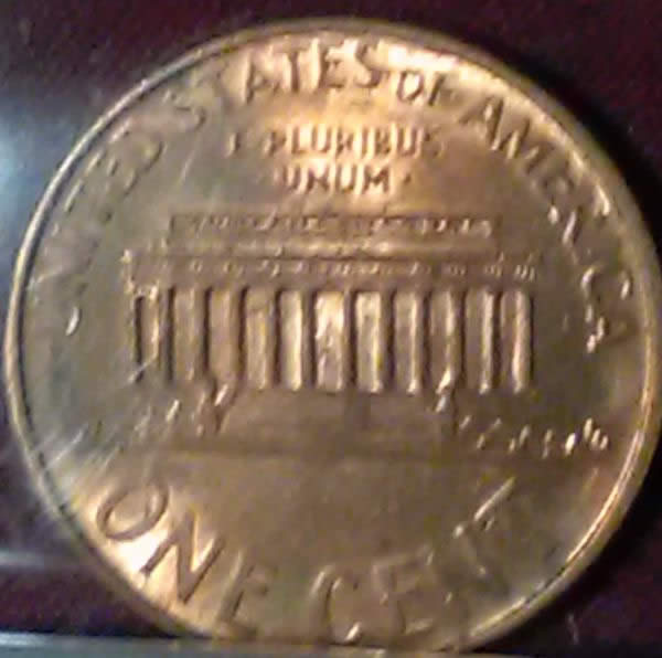 199x-P-Lincoln-Cent-Struck-Through-Grease-And-Thread-I-Believe
